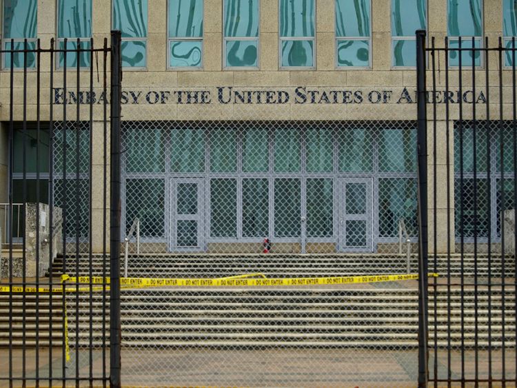 Seul le personnel d'urgence & # 39; sont autorisés à rester à l'ambassade américaine à La Havane