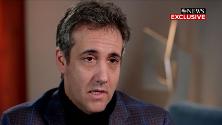 Michael Cohen parle à ABC News de son travail pour Donald Trump
