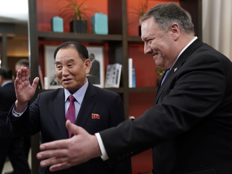 Le secrétaire d'Etat américain Mike Pompeo a rencontré Kim Yong Chol à Washington vendredi