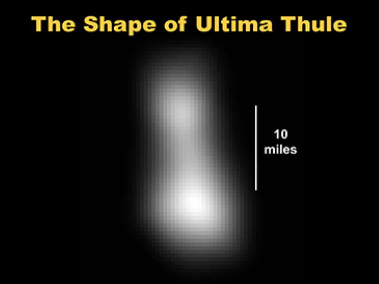 La NASA a publié cette image montrant la forme d'Ultima Thule