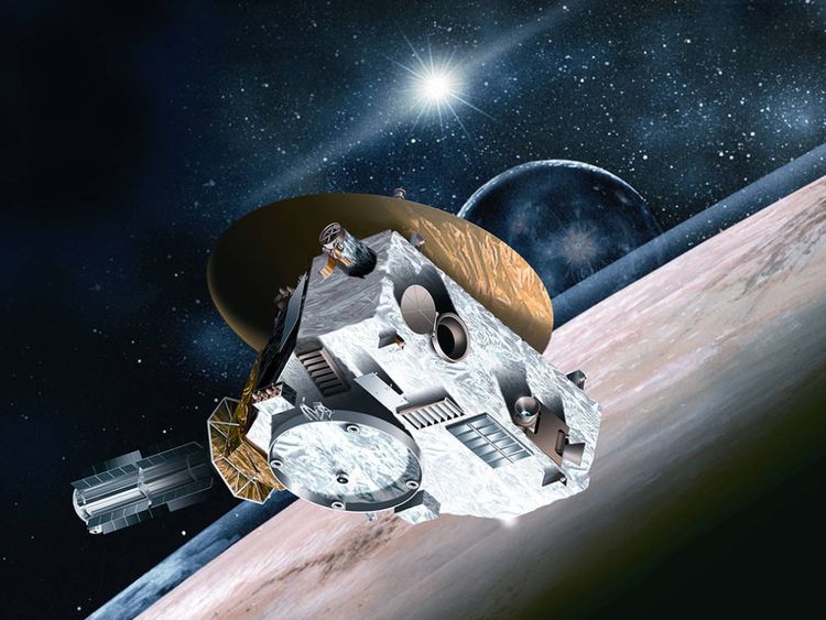 Illustration artistique de New Horizons survolé de Pluton il y a quelques années. Pic: NASA