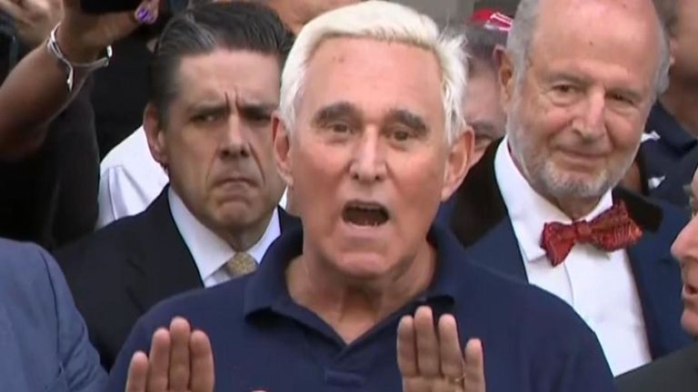 Trump allié Roger Stone proteste de son innocence.