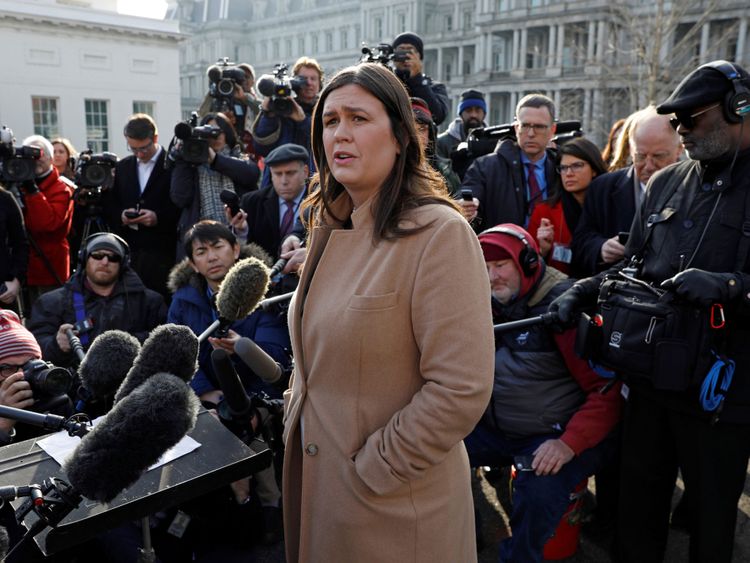 Sarah Sanders a déclaré que les Etats-Unis maintiendraient leur pression et leurs sanctions sur la Corée du Nord.
