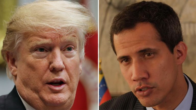 Le président Trump a été appelé dans le cadre du processus de maintien du contact. avec M. Guaido