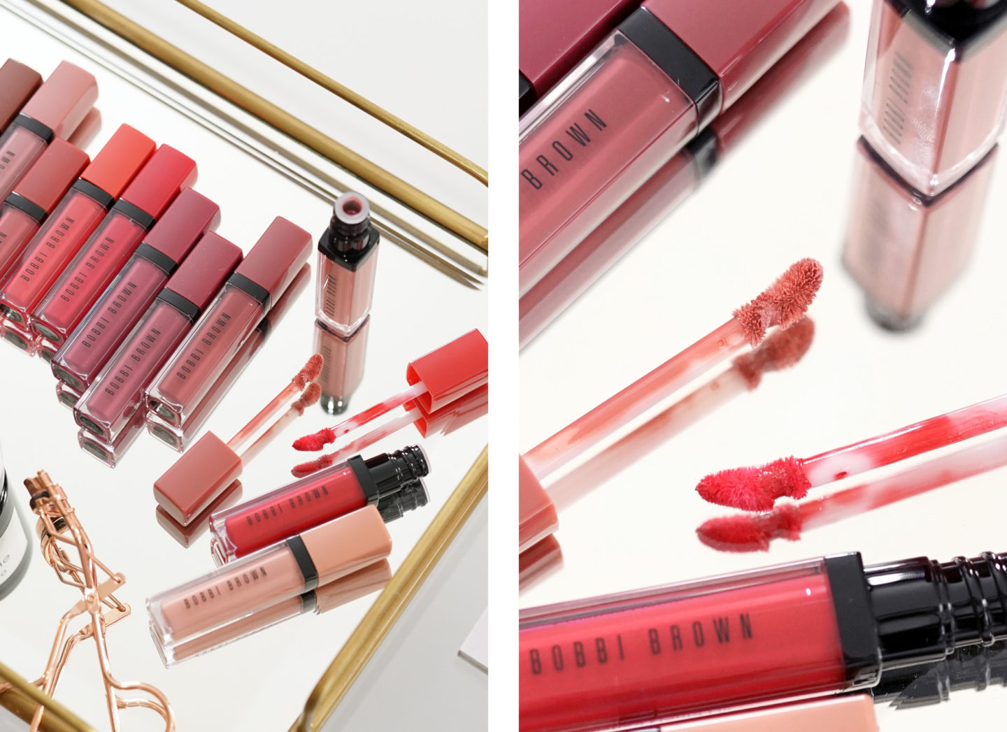 Revue de baume à lèvres liquide écrasé Bobbi Brown et échantillons | Le look book beauté