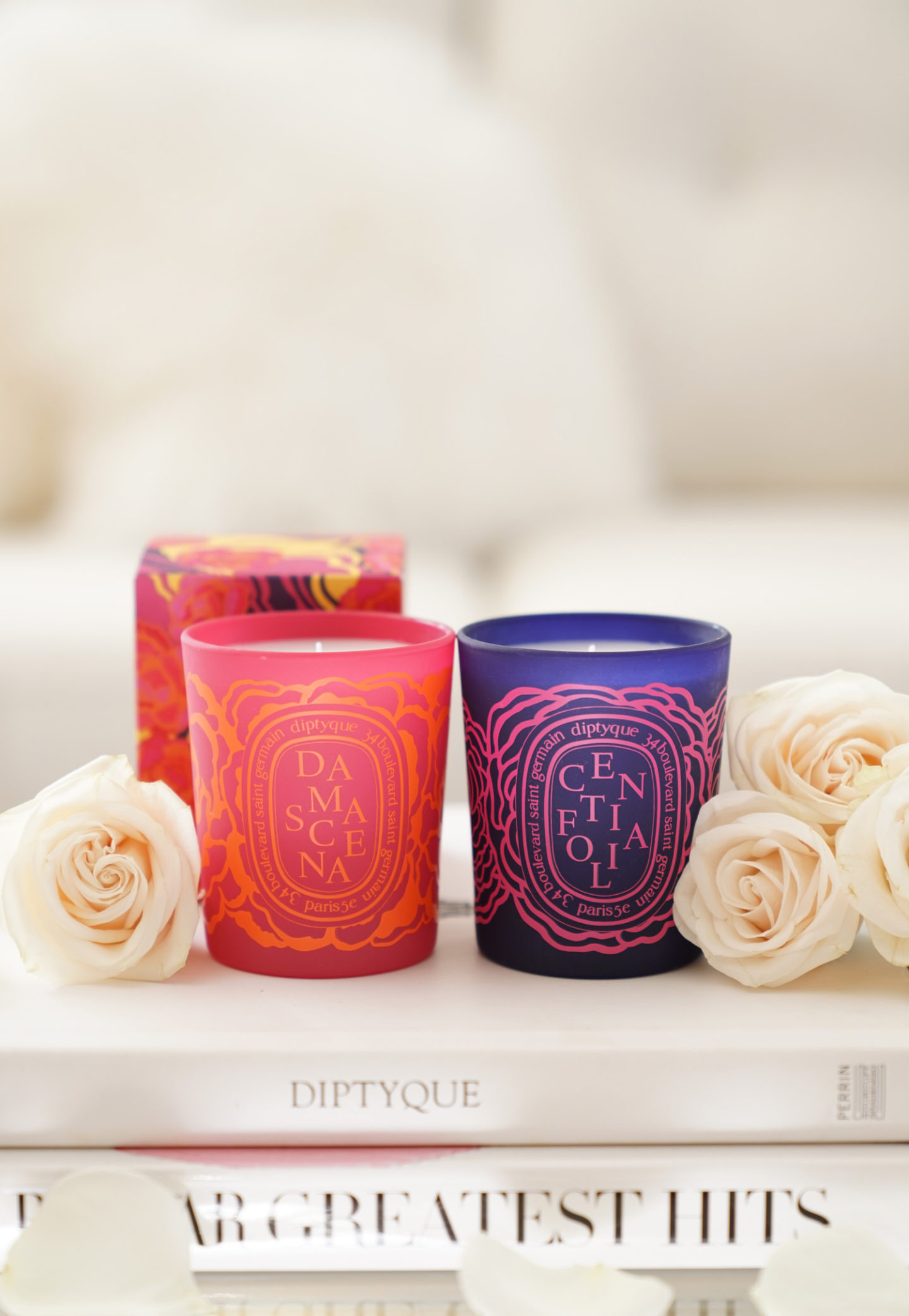 Bougies Diptyque Roses Revue de Centifolia et Damascena par l'intermédiaire du The Beauty Look Book