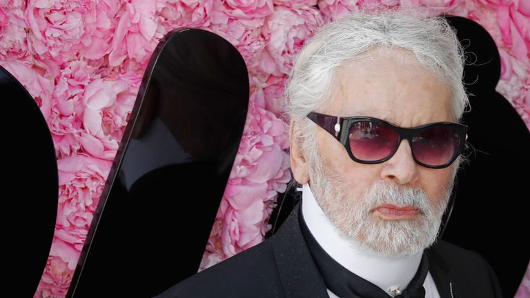 Le couturier allemand Karl Lagerfeld