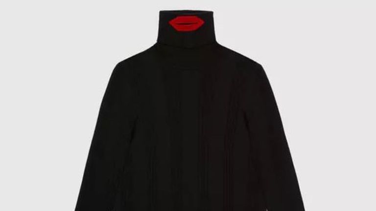 Gucci a été accusé de vendre un pull qui ressemble à un "blackface". Pic: Gucci / Printemps