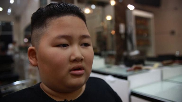 Garçon sportif Kim Jong Un coiffure