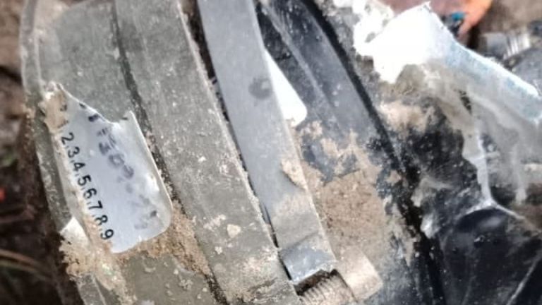 Le Pakistan dit que les bombes sont tombées à l'air libre. Pic: Twitter / @ OfficialDGISPR