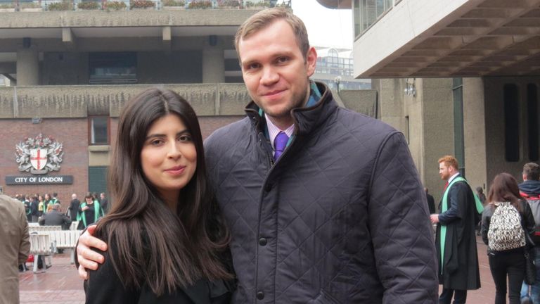 Matthew Hedges et son épouse Daniela Tejada 