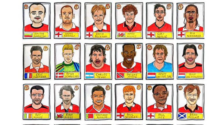 Les autocollants Manchester United ont été retirés de la vente. Pic: @CheapPanini