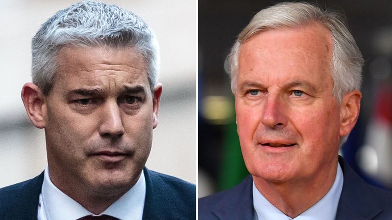 Stephen Barclay et Michel Barnier