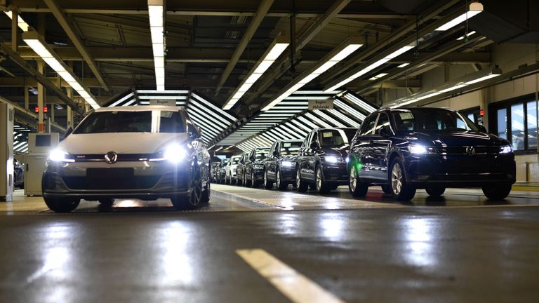 La contraction économique a été imputée aux goulots d'étranglement dans le secteur de la construction automobile en Allemagne