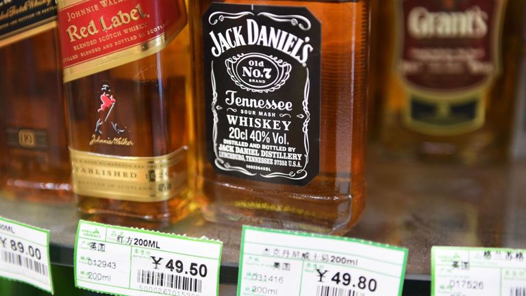 Le whisky américain importé fait partie des produits qui doivent faire face à des tarifs de rétorsion