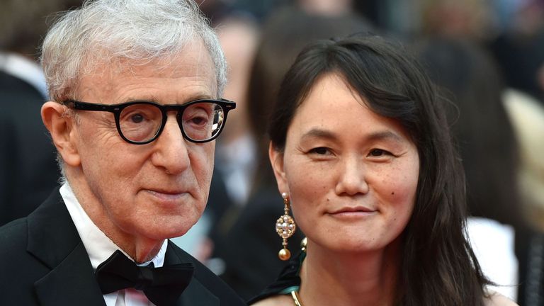 Soon-Yi Previn et Woody Allen au Festival de Cannes en 2016