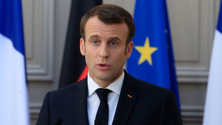 Le président français Emmanuel Macron