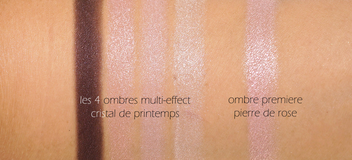 Échantillons Chanel Les 4 Ombres Cristal Printemps et Pierre de Rose