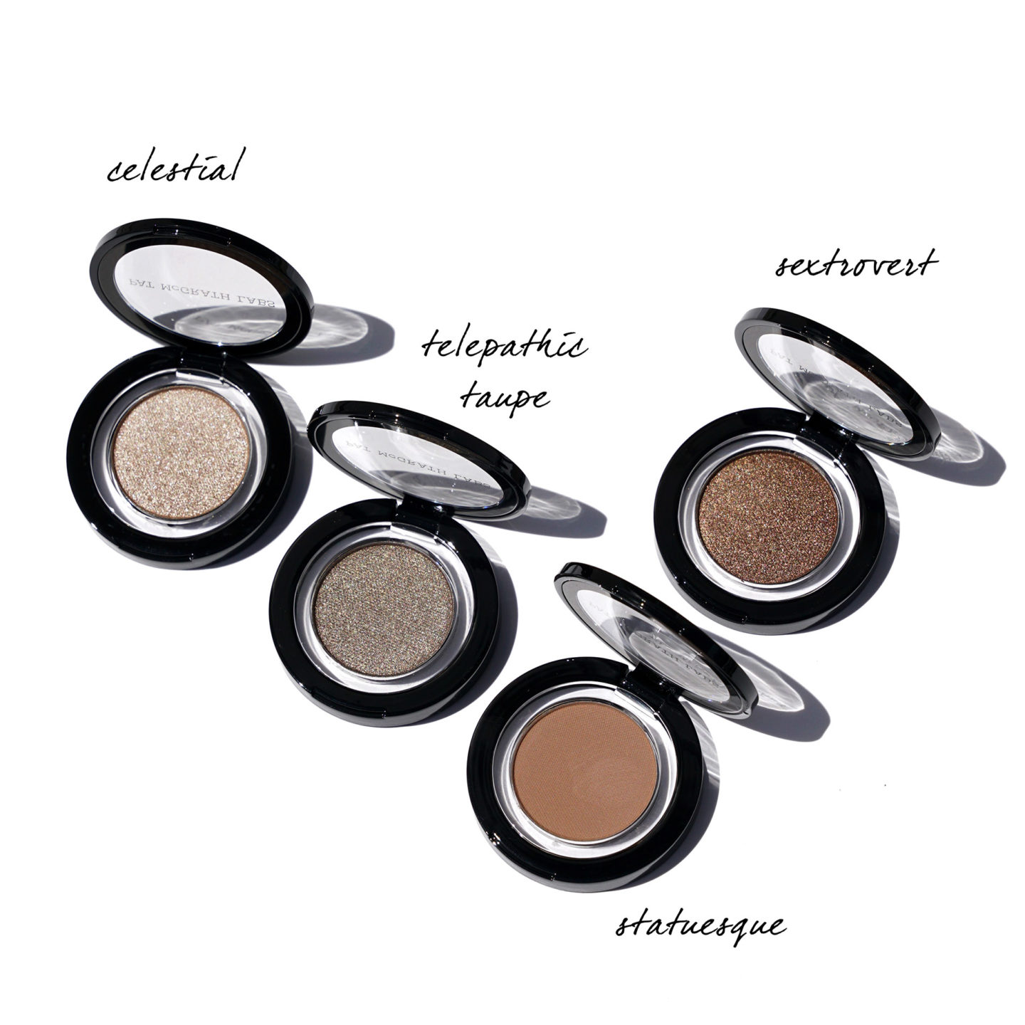 Pat McGrath EYEdols critique Celestial, Telepathic Taupe, Statuesque et Sextrovert