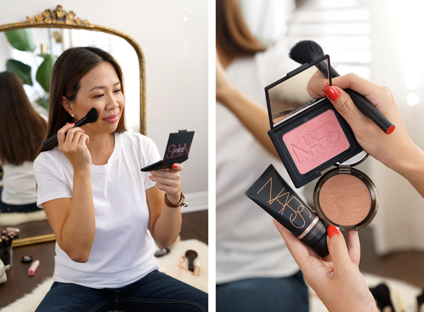 Becca Sunlit Bronzer, Fard à joues de l'orgasme NARS, Booster radiant NARS