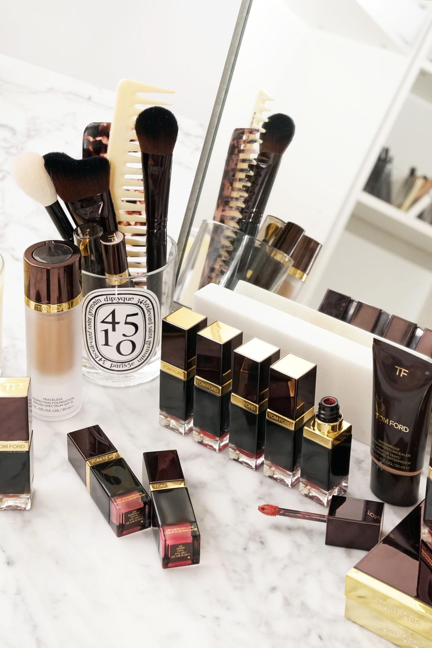 Tom Ford Lip Laque Luxe Matte et Vinyl Review + Swatches