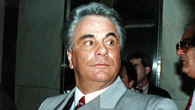 L'ancien patron de la mafia John Gotti, décédé en 2002, photographié ici en 1990