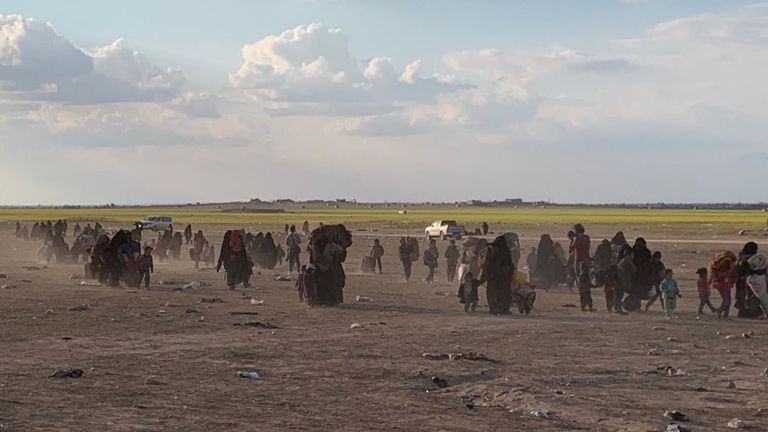Des milliers de personnes ont quitté Baghouz au cours des deux derniers jours