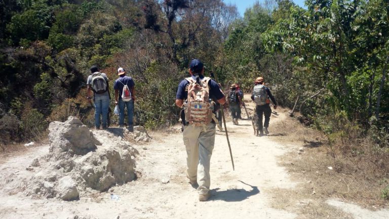 Les autorités ont retrouvé le corps lundi. Pic: PNC Guatemala
