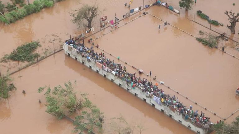 Inondations au Mozambique. Pic: INGC
