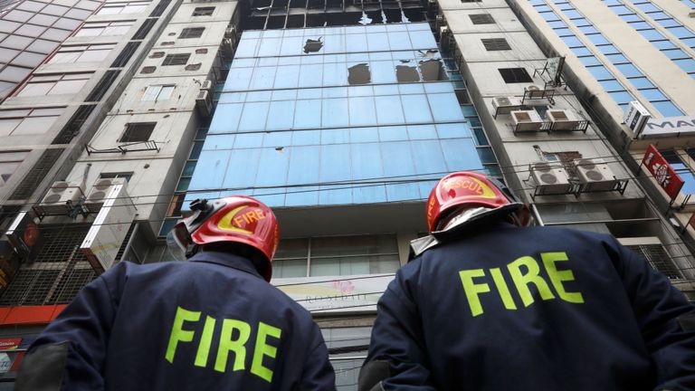 Le bâtiment a été gravement endommagé par l'incendie