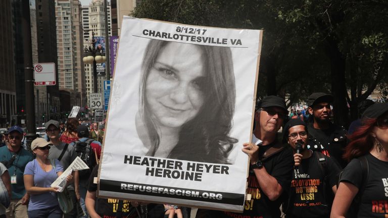 Les hommages rendus à Heather Heyer après sa mort au rassemblement