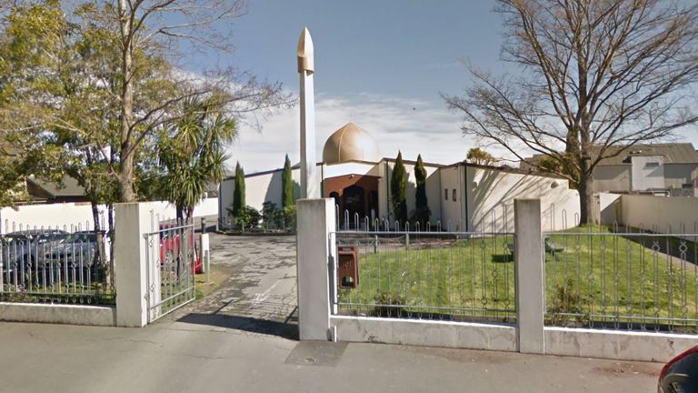La masjid Al Noor à Christchurch. Pic: Google Street View