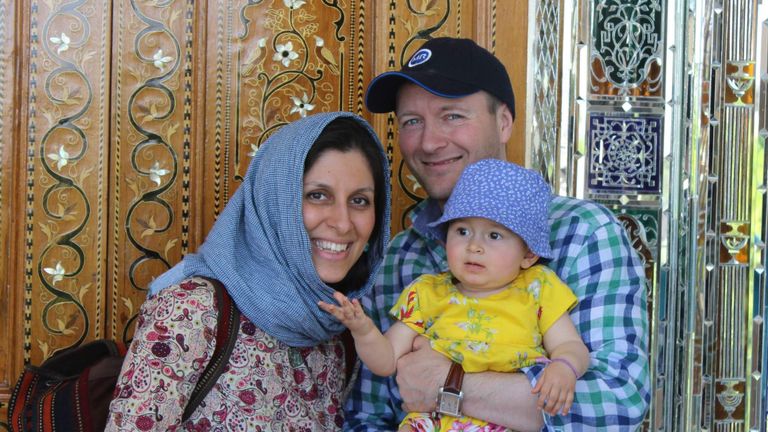 Nazanin Zaghari-Ratcliffe et sa famille