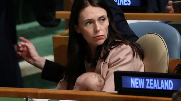 Arrivée de la première ministre néo-zélandaise Jacinda Ardern au Sommet de la paix Nelson Mandela lors de la 73e Assemblée générale des Nations Unies à New York, États-Unis, le 24 septembre 2018. REUTERS / Lucas Jackson