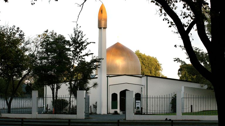 La mosquée Al Noor sur l'avenue Deans à Christchurch, en Nouvelle-Zélande