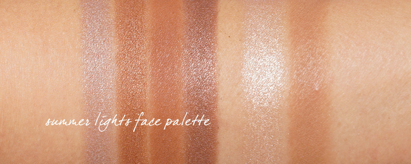 Échantillons de palette de visages NARS Summer Lights