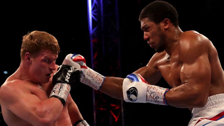 Anthony Joshua atterrit sur Alexander Povetkin