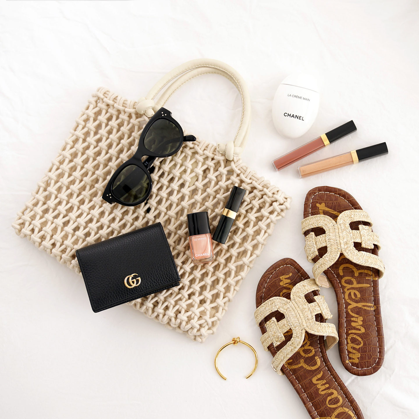 Clare V Petite Sandy et Sam Edelman Beckie Diapositives