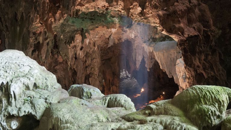 Callao Cave sur l'île de Luzon aux Philippines où les fossiles ont été trouvés