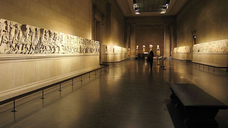 Les marbres d'Elgin hébergés au British Museum. Pic: Andrew Dunn