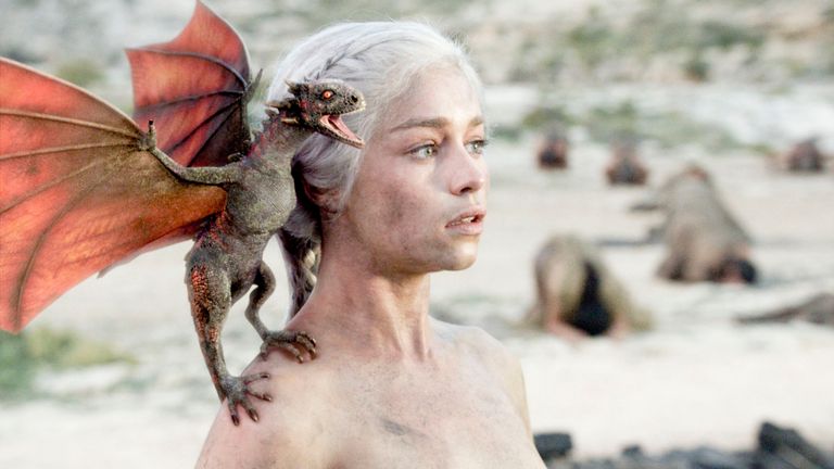 Game Of Thrones, série 1. Episode 10, Le feu et le sang..Emilia Clarke comme Daenerys .... Photo: HBO / Sky Atlantic