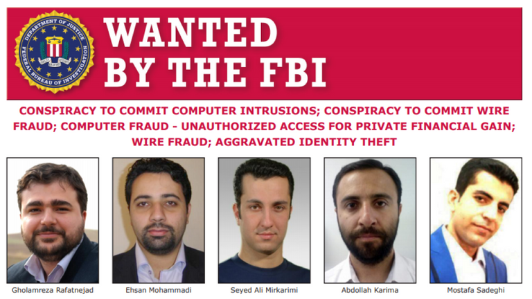 L'Institut Mabna a été mis en accusation par le FBI en 2018. Photo: Federal Bureau of Investigation
