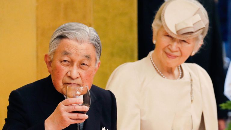 L’empereur japonais Akihito et l’impératrice Michiko