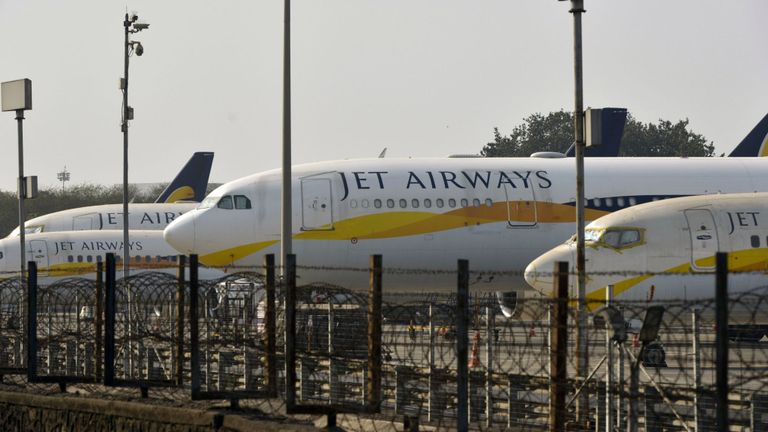 L’avion Jet Airways de l’Inde