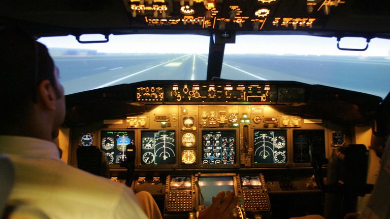 Les pilotes pilotent un avion de Jet Airways