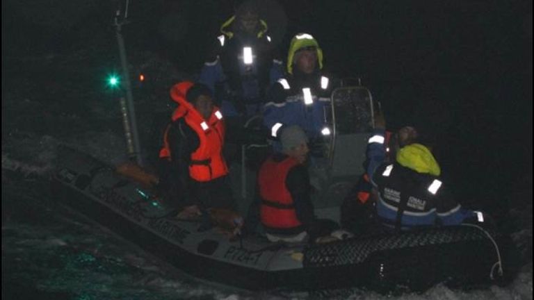 Les autorités françaises les ont interceptés. Pic: Préfet Maritime Manche