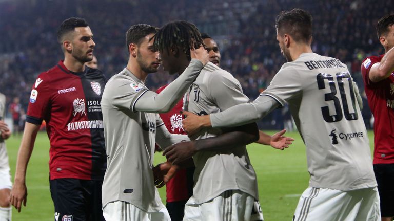 Kean a été séparé des supporters adverses après la célébration de son objectif