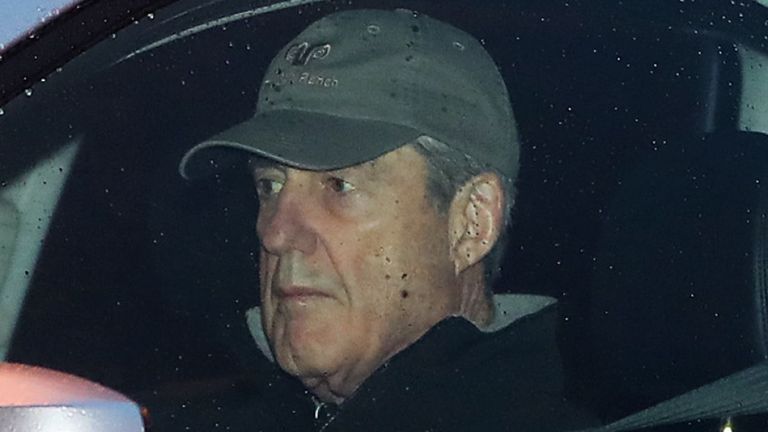 L'avocat spécial Robert Mueller arrive à son bureau à Washington DC