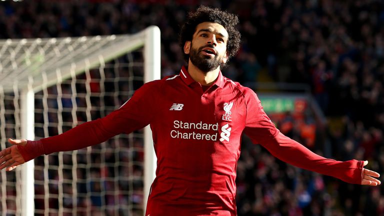 L'état dépeint Salah lors d'une de ses célébrations de buts