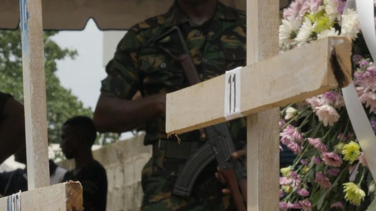 Il y avait 26 croix réservées pour les parcelles